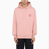 Drôle De Monsieur Slogan-print Cotton Hoodie In Pink