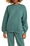 Bp. Oversize Crewneck Sweatshirt In Green Pine