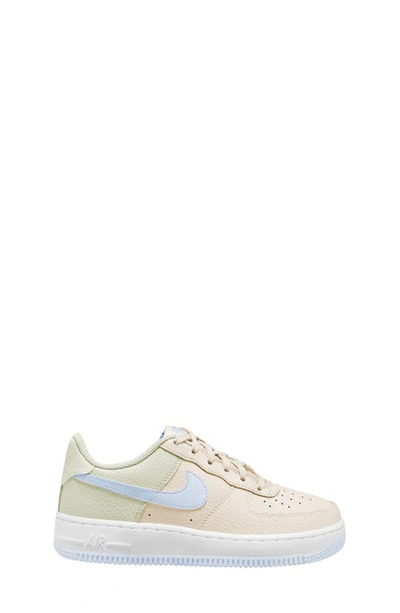 Nike Kids' Air Force 1 "pale Ivory / Sea Glass / White / Football Grey" Sneakers In Neutrals