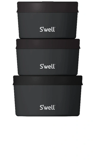S'well 6pc Canister Set In Black