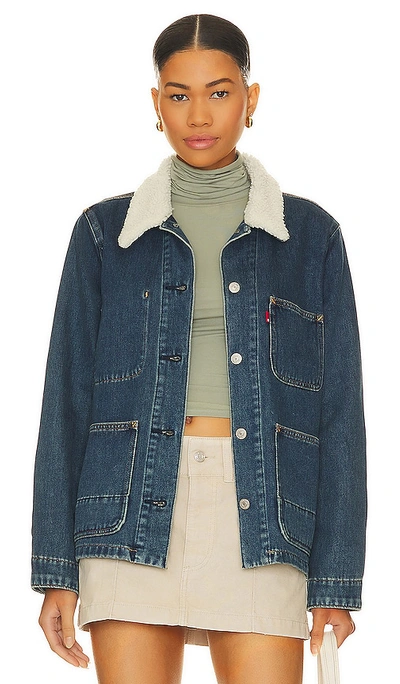 Levi's Warm Chore Coat In Blue