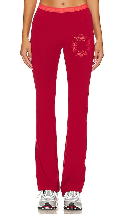 Boys Lie Beyond Repair Pant In Red