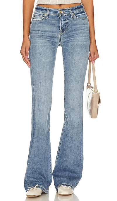 7 For All Mankind High Waist Ali With Distressed Hem In Blue