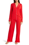 Nordstrom Moonlight Eco Knit Pajamas In Red Barbados