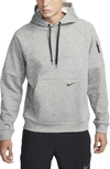 Nike Men's Therma-fit Pullover Fitness Hoodie In Grey