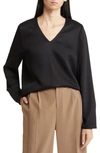 NORDSTROM LONG SLEEVE TWILL TOP