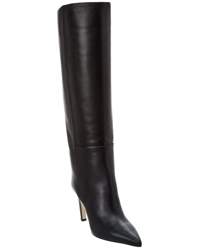 Jimmy Choo Alizze Kb 85 Leather Knee-high Boot In Black