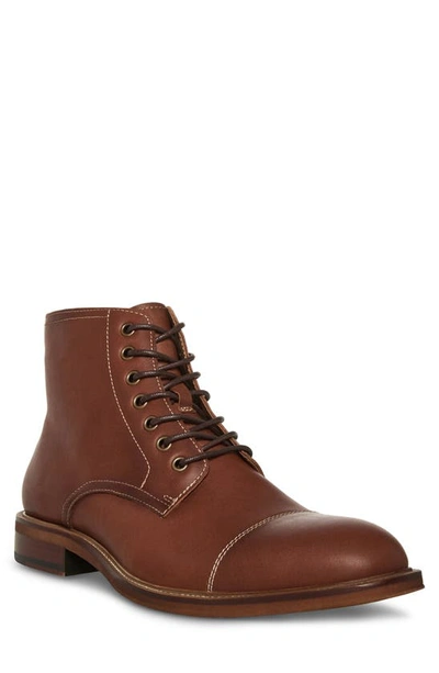 Steve Madden Men's Xandy Lace-up Boots In Tan Leather