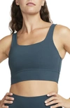 Nike Women's Zenvy Light-support Padded Longline Sports Bra In Green