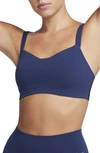 Nike Women's Zenvy Strappy Light-support Padded Sports Bra In Blue