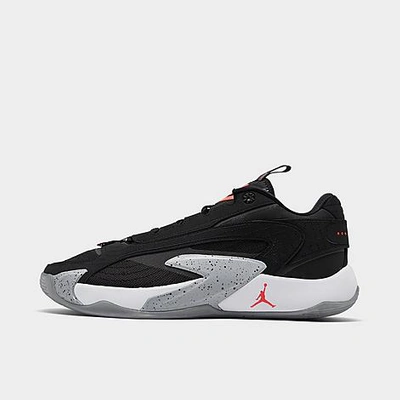 Nike Jordan Luka 2 Basketball Shoes In Black/bright Crimson/wolf Grey/white