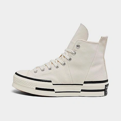 Converse Chuck 70 Plus Casual Shoes In Egret/black/egret