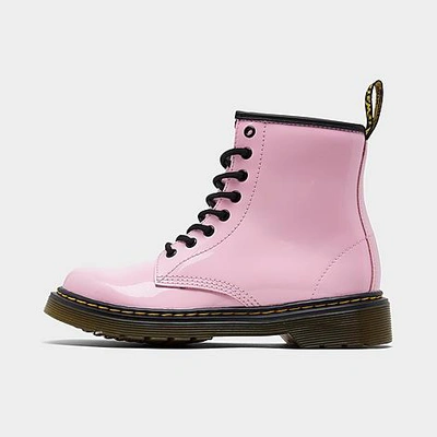 Dr. Martens' Kids' 1460 Patent Leather Boots 2-5 Years In Pale Pink Patent