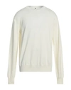 Oamc Man Sweater Cream Size L Wool, Cotton In White