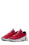 Nike Free Metcon 5 Training Shoe In Red/ White/ Grey/ Black