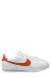 Nike Men's Cortez Shoes In White/ Campfire Orange/ Jade