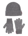 Dsquared2 Man Accessories Set Grey Size Onesize Cotton, Wool In Grey