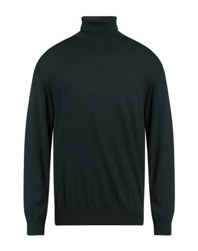 Diktat Man Turtleneck Dark Green Size S Viscose, Polyamide, Acrylic, Cashmere In Green