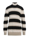Paolo Pecora Man Turtleneck Beige Size L Virgin Wool In Beige