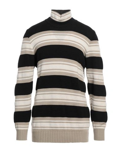 Paolo Pecora Man Turtleneck Beige Size L Virgin Wool