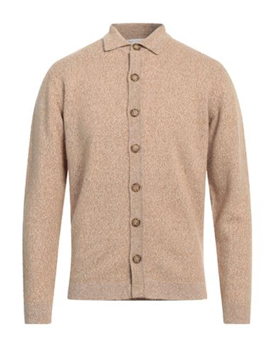 Filippo De Laurentiis Man Cardigan Beige Size 40 Merino Wool, Alpaca Wool