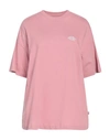 Dickies Woman T-shirt Pink Size S Cotton