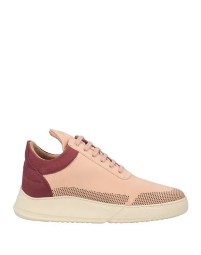 Filling Pieces Woman Sneakers Blush Size 9 Soft Leather In Pink