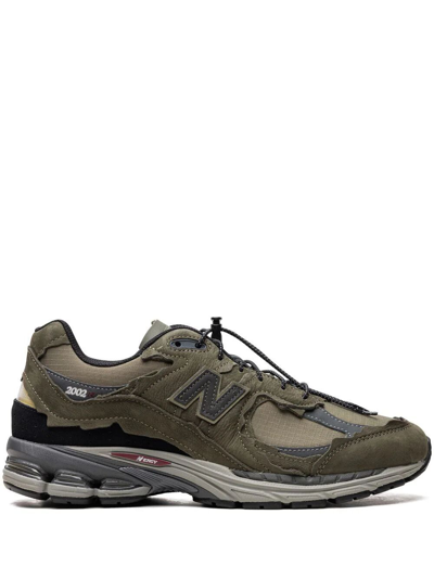 New Balance Multicolor Suede And Fabric 2002r Trainers In Green