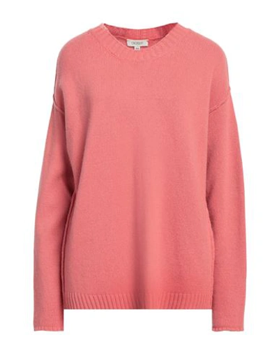 Crossley Woman Sweater Salmon Pink Size L Wool