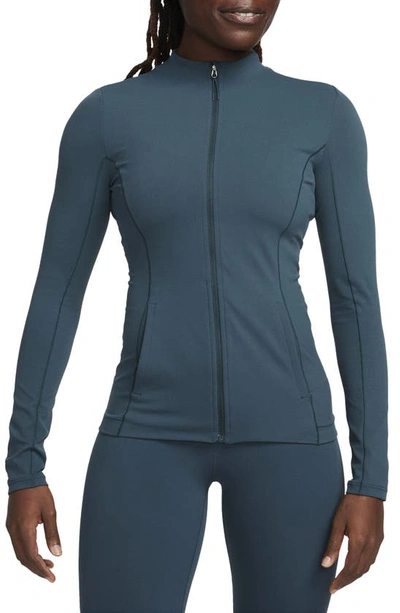 Nike Women's  Yoga Dri-fit Luxe Fitted Jacket In Green