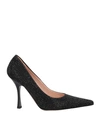 Liu •jo Leonie Hanne X  Woman Pumps Black Size 9 Textile Fibers