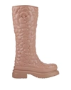 Valentino Garavani Woman Knee Boots Blush Size 9 Rubber In Pink