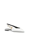 Versace Woman Ballet Flats White Size 10 Calfskin