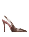 Gedebe Pointed-toe Slingback Heels With Rhinestone Detailing In Pink