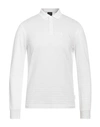 Armani Exchange Man Polo Shirt White Size S Cotton, Elastane, Polyester