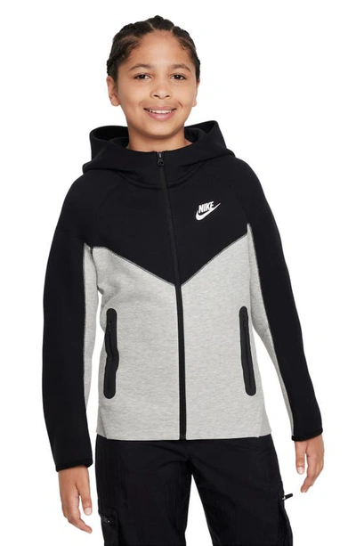 Nike Kids' Boys  Nsw Tech Fleece Full-zip Hoodie In Grey