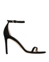 Stuart Weitzman Woman Sandals Black Size 12 Soft Leather