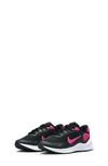 Nike Kids' Revolution 7 Sneaker In Black/ Hyper Pink/ White