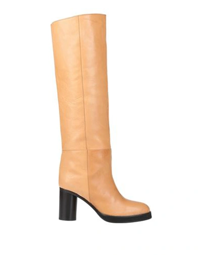 Isabel Marant Woman Knee Boots Camel Size 8 Calfskin In Beige