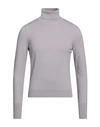 Drumohr Man Turtleneck Lilac Size 48 Cashmere In Purple