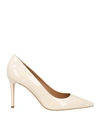 Deimille Woman Pumps Beige Size 8 Soft Leather