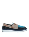 Moma Man Loafers Navy Blue Size 12 Soft Leather In Navy Blue