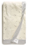 Nordstrom Baby Print Plush Blanket In Ivory Egret- Grey Stars