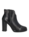 Gai Mattiolo Woman Ankle Boots Black Size 10 Soft Leather In Black