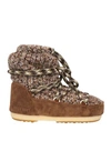 Moon Boot Icon Light Low Brown Wool Boots In Beige