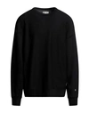 Champion Man Sweatshirt Black Size S Cotton, Polyester