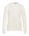 Altea Man Sweater Off White Size L Linen, Cotton In Off White