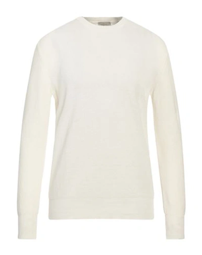 Altea Man Sweater Off White Size L Linen, Cotton