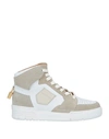 Buscemi Woman Sneakers Dove Grey Size 10 Soft Leather In Grey