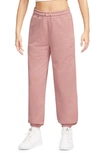 Jordan Flight Essentials Washed Fleece Sweatpants In Pink